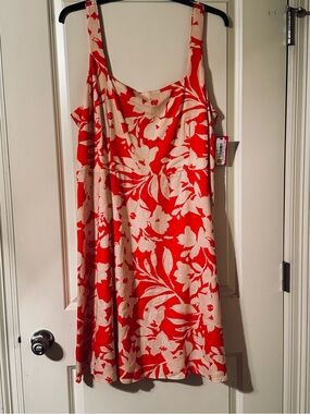 Vince Camuto 1X NWT Tropical Floral‎ Sundress 🌺 Vacation Ready
